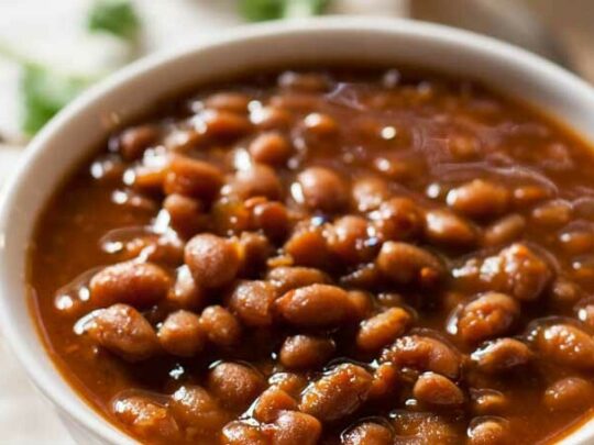 Checkerboard Baked Beans