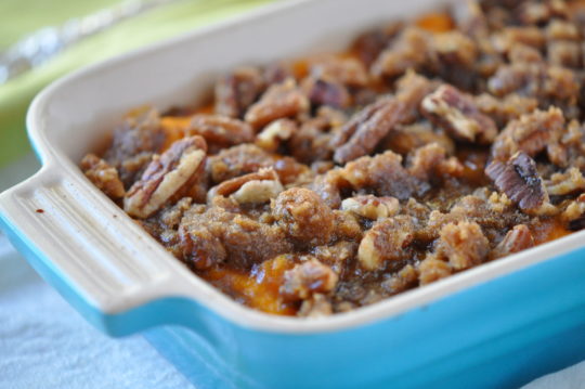 Sweet Potato Casserole with Praline Topping